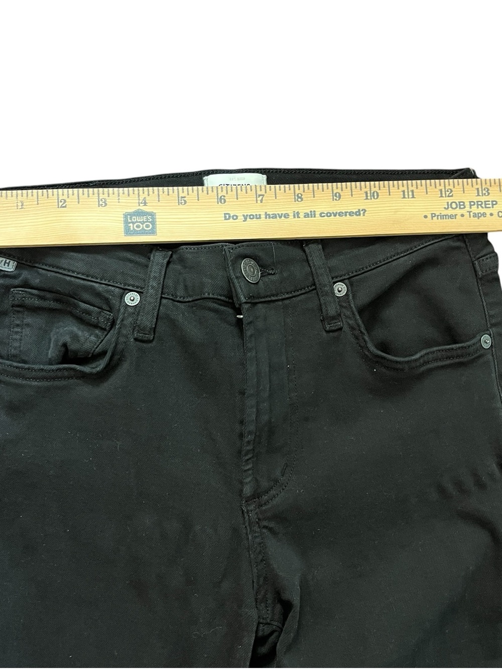 Citizens of Humanity Emannuelle Black Jeans 26 Low Rise Slim Bootcut Y2K Flare - Picture 6 of 11